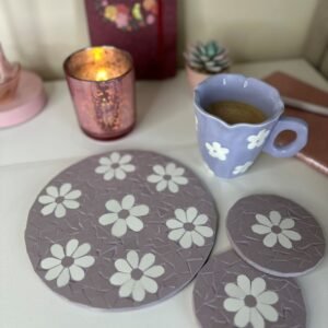 Pretty Daisies-Coaster set