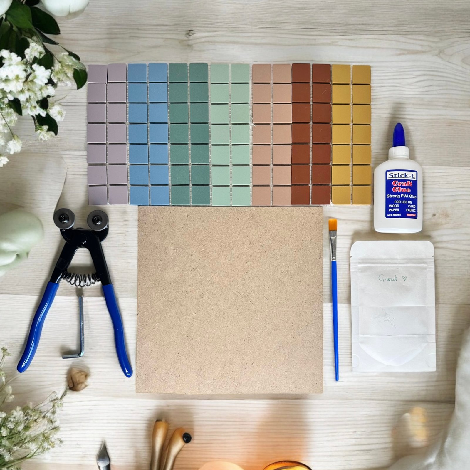 Square Coaster - Mosaic Kit